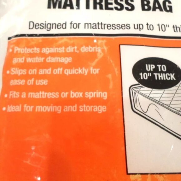 U-Haul Mattress Bag Protector FULL Moving Storage - Picture 3 of 3